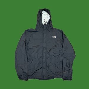 The North Face Dryvent Jacket Black Rain Windbreaker Hooded Men's Size Medium